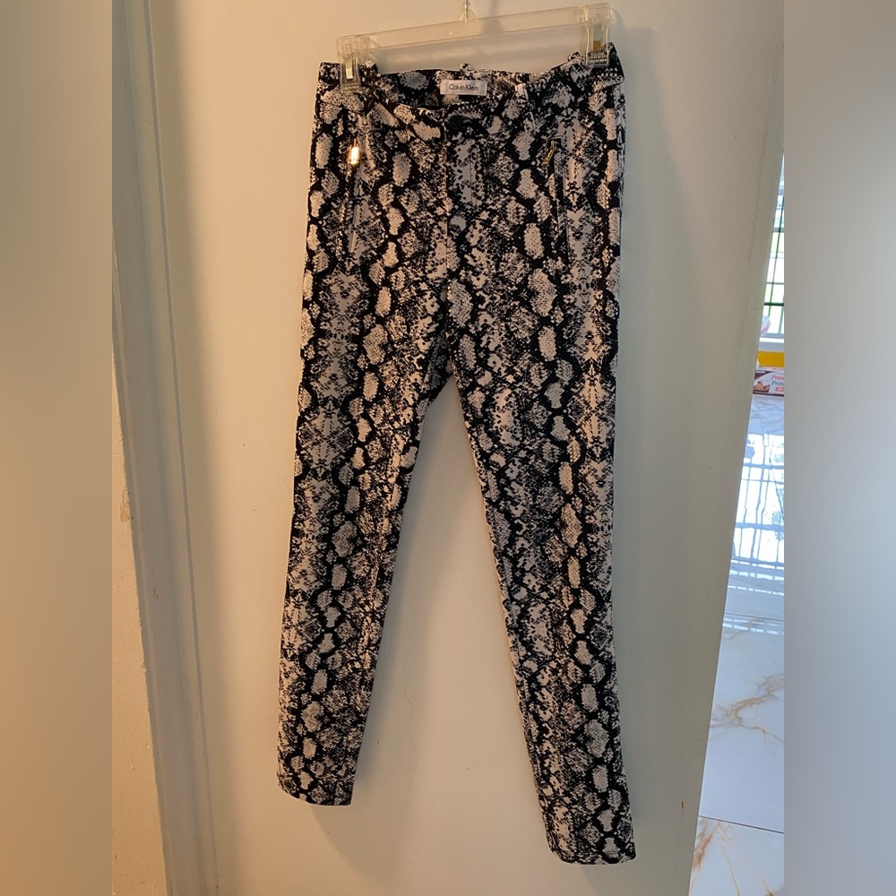 Calvin Klein Monochrome Patterned Pants